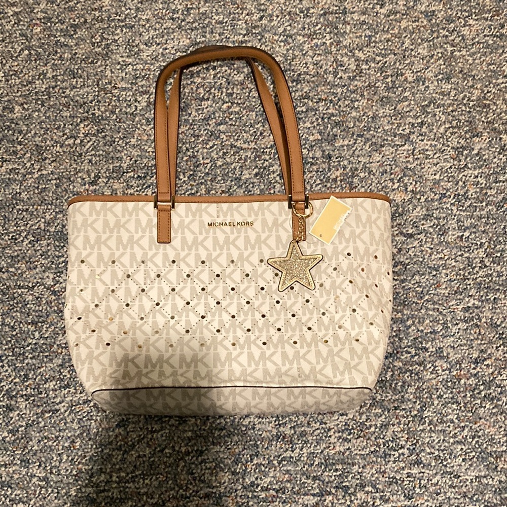 Michael Kors Purse & Key Charm
